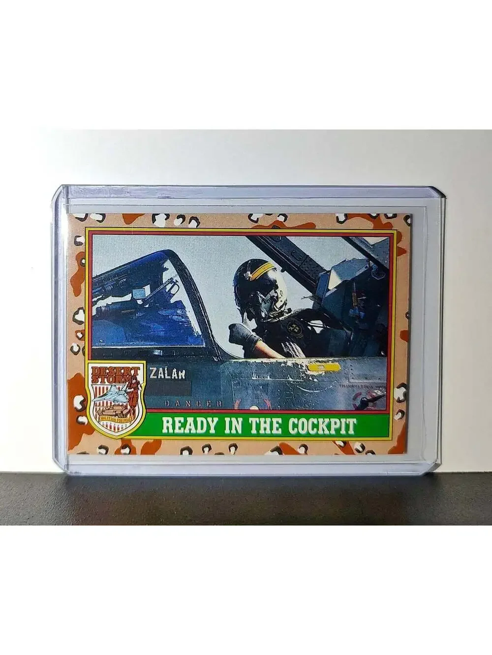 Ready in the Cockpit 1991 Topps Desert Storm #75 Card
